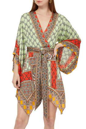 Haveri Kimono Belted Mini Dress